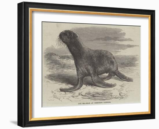 The Sea-Bear at Cremorne Gardens-Thomas W. Wood-Framed Giclee Print