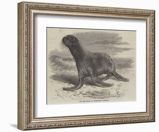 The Sea-Bear at Cremorne Gardens-Thomas W. Wood-Framed Giclee Print