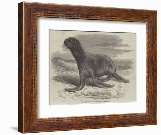 The Sea-Bear at Cremorne Gardens-Thomas W. Wood-Framed Giclee Print