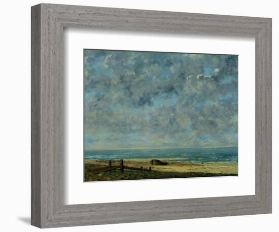 The Sea, c.1872-Gustave Courbet-Framed Giclee Print