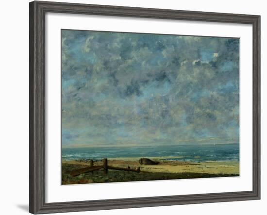 The Sea, c.1872-Gustave Courbet-Framed Giclee Print