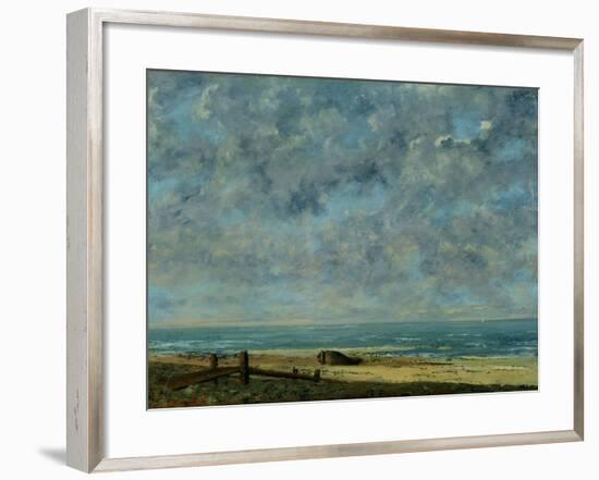 The Sea, c.1872-Gustave Courbet-Framed Giclee Print