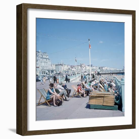 The Sea Front at Brighton 1st June 1968-Library-Framed Photographic Print