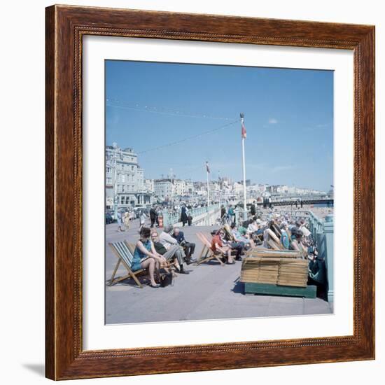 The Sea Front at Brighton 1st June 1968-Library-Framed Photographic Print