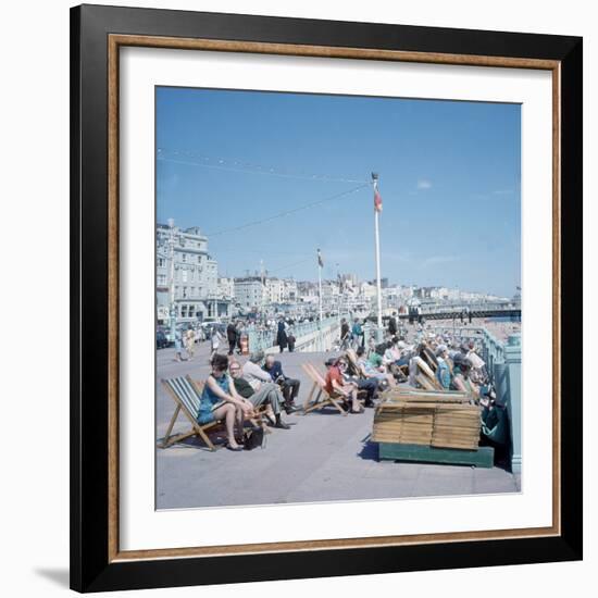 The Sea Front at Brighton 1st June 1968-Library-Framed Photographic Print