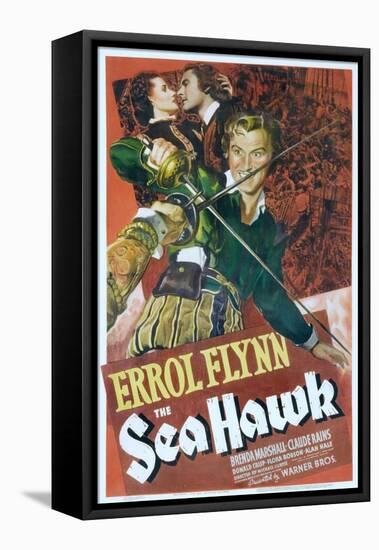 The Sea Hawk, Brenda Marshall, Errol Flynn, 1940-null-Framed Stretched Canvas