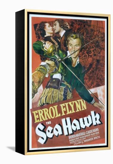 The Sea Hawk, Brenda Marshall, Errol Flynn, 1940-null-Framed Stretched Canvas