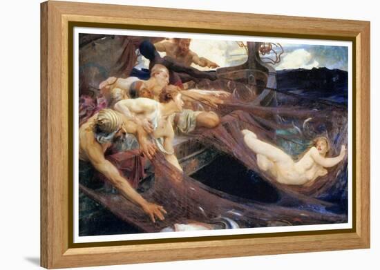 The Sea Maiden-Herbert James Draper-Framed Stretched Canvas