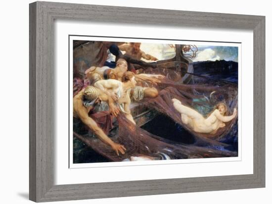 The Sea Maiden-Herbert James Draper-Framed Art Print