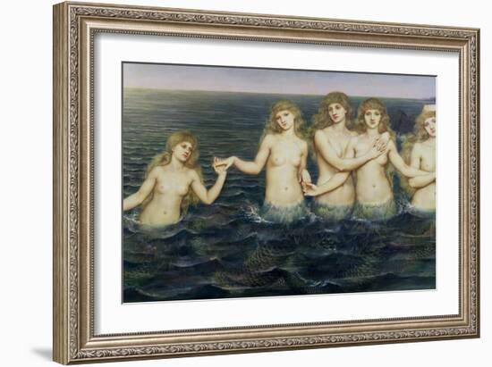 The Sea Maidens, 1885-86-Evelyn De Morgan-Framed Giclee Print