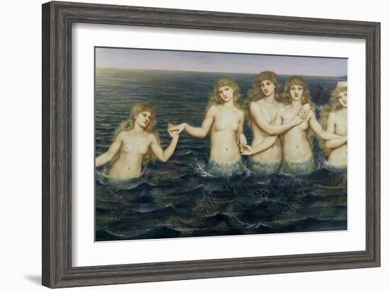 The Sea Maidens, 1885-86-Evelyn De Morgan-Framed Giclee Print