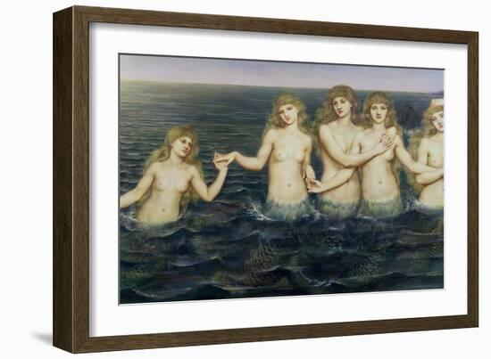 The Sea Maidens, 1885-86-Evelyn De Morgan-Framed Giclee Print