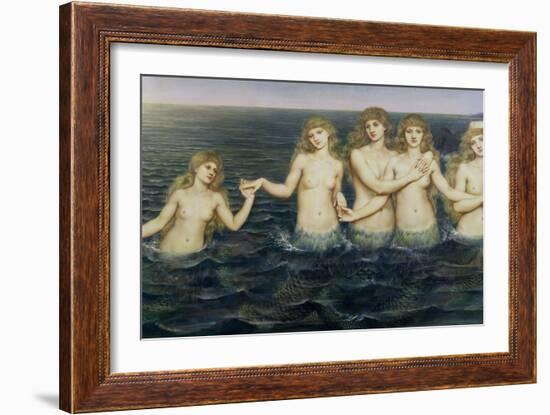 The Sea Maidens, 1885-86-Evelyn De Morgan-Framed Giclee Print