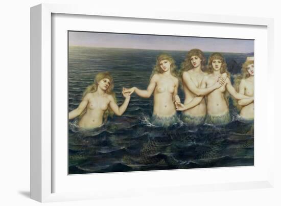 The Sea Maidens, 1885-86-Evelyn De Morgan-Framed Giclee Print