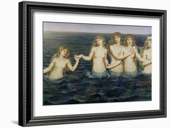 The Sea Maidens, 1885-86-Evelyn De Morgan-Framed Giclee Print