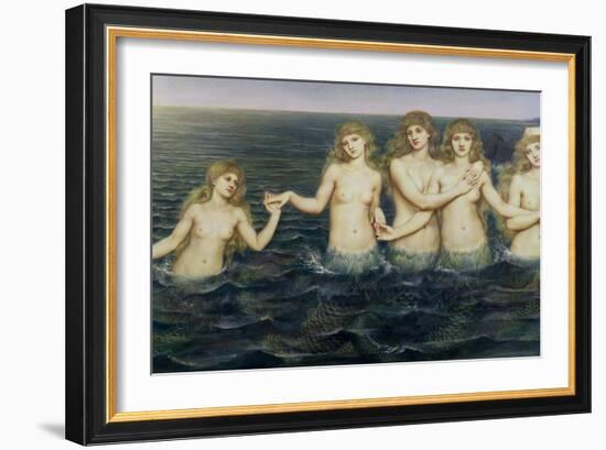 The Sea Maidens, 1885-86-Evelyn De Morgan-Framed Giclee Print