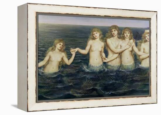 The Sea Maidens, 1885-86-Evelyn De Morgan-Framed Premier Image Canvas