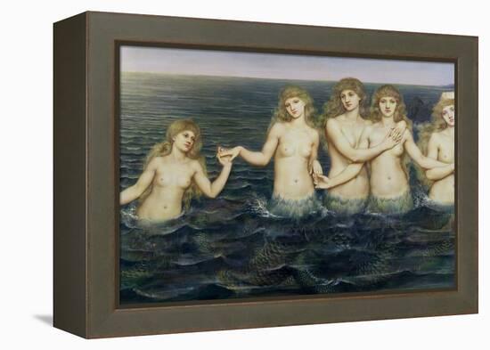 The Sea Maidens, 1885-86-Evelyn De Morgan-Framed Premier Image Canvas