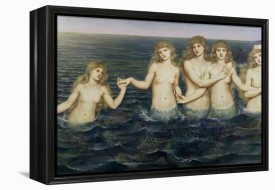 The Sea Maidens, 1885-86-Evelyn De Morgan-Framed Premier Image Canvas