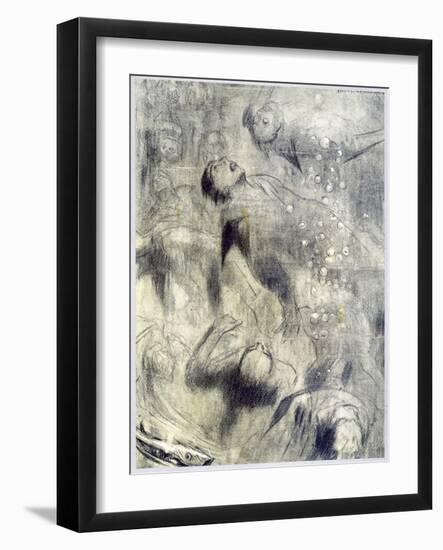 'The Sea Mine', 1916-Louis Raemaekers-Framed Giclee Print