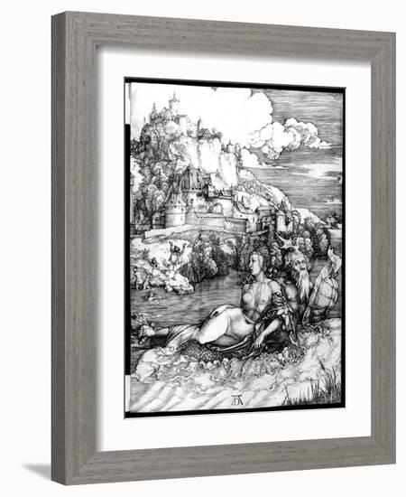 The Sea Monster, 1498-Albrecht Dürer-Framed Giclee Print