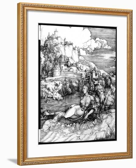 The Sea Monster, 1498-Albrecht Dürer-Framed Giclee Print