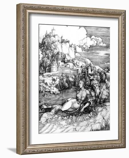 The Sea Monster, 1498-Albrecht Dürer-Framed Giclee Print