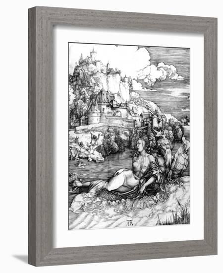 The Sea Monster, 1498-Albrecht Dürer-Framed Giclee Print