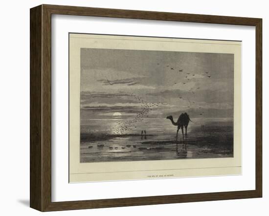 The Sea of Aral at Sunset-null-Framed Giclee Print