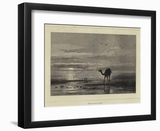 The Sea of Aral at Sunset-null-Framed Giclee Print