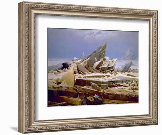 The Sea of Ice, C. 1823-1824-Caspar David Friedrich-Framed Giclee Print