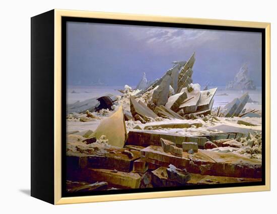 The Sea of Ice, C. 1823-1824-Caspar David Friedrich-Framed Premier Image Canvas