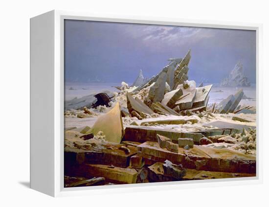 The Sea of Ice, C. 1823-1824-Caspar David Friedrich-Framed Premier Image Canvas