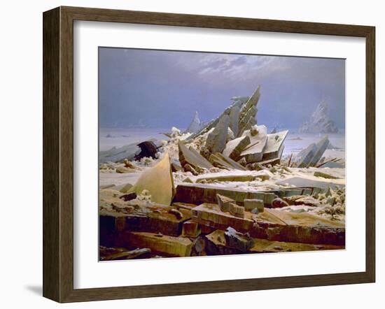 The Sea of Ice, C. 1823-1824-Caspar David Friedrich-Framed Giclee Print