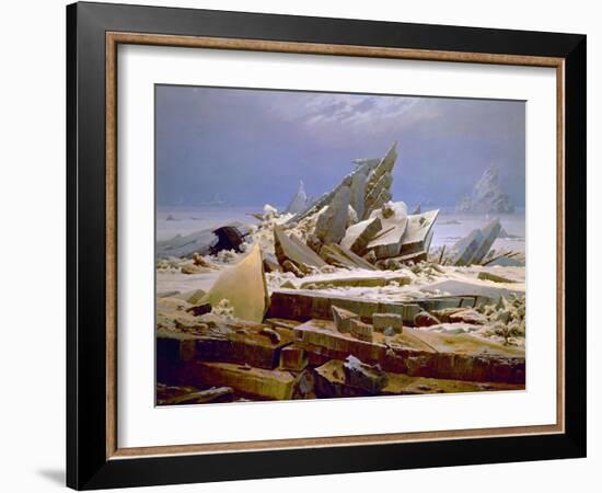 The Sea of Ice, C. 1823-1824-Caspar David Friedrich-Framed Giclee Print