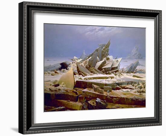 The Sea of Ice, C. 1823-1824-Caspar David Friedrich-Framed Giclee Print