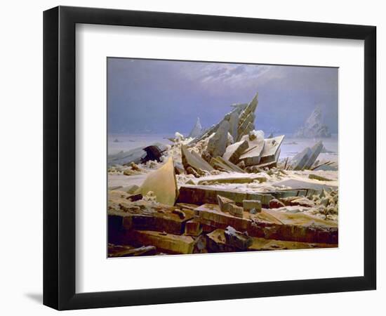 The Sea of Ice, C. 1823-1824-Caspar David Friedrich-Framed Premium Giclee Print