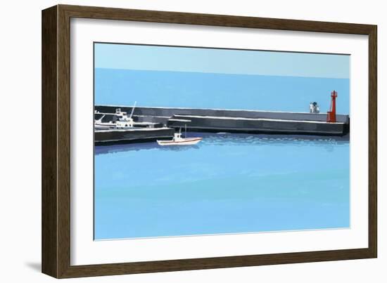 The Sea of Okinawa 2, 2016 (Painting)-Hiroyuki Izutsu-Framed Giclee Print
