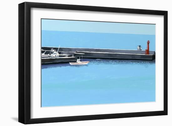 The Sea of Okinawa 2, 2016 (Painting)-Hiroyuki Izutsu-Framed Giclee Print