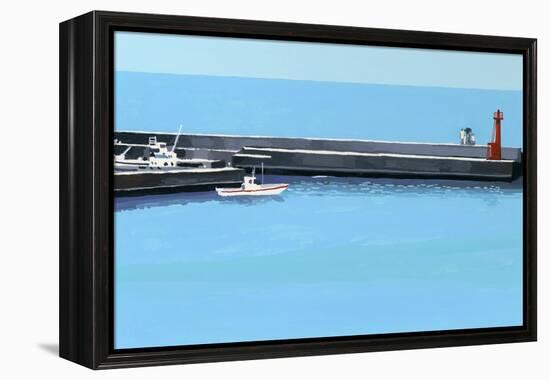 The Sea of Okinawa 2, 2016 (Painting)-Hiroyuki Izutsu-Framed Premier Image Canvas