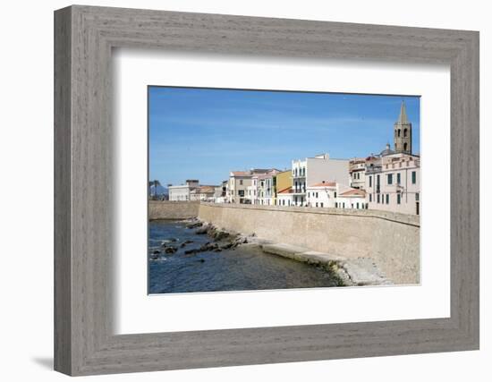 The Sea Promenade of Alghero, Sardinia, Italy, Mediterranean, Europe-Oliviero Olivieri-Framed Photographic Print