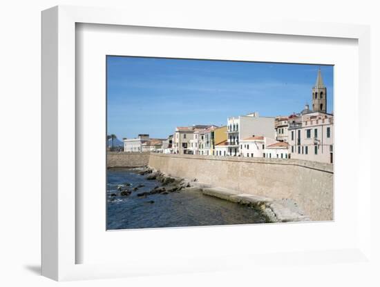 The Sea Promenade of Alghero, Sardinia, Italy, Mediterranean, Europe-Oliviero Olivieri-Framed Photographic Print