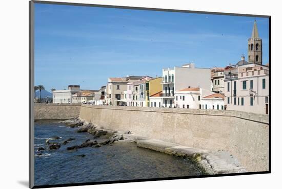 The Sea Promenade of Alghero, Sardinia, Italy, Mediterranean, Europe-Oliviero Olivieri-Mounted Photographic Print