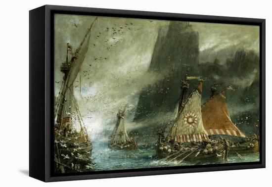 The Sea Raiders-Albert Goodwin-Framed Premier Image Canvas