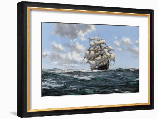 The Sea's Highway - The Australian Clipper Beltana-Montague Dawson-Framed Premium Giclee Print