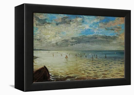 The Sea Seen from Dieppe, Ca-Eugene Delacroix-Framed Premier Image Canvas