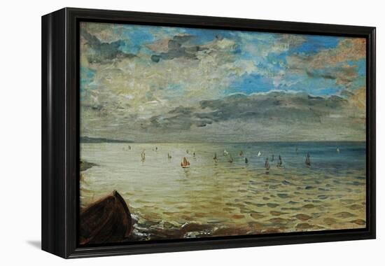 The Sea Seen from Dieppe, Ca-Eugene Delacroix-Framed Premier Image Canvas