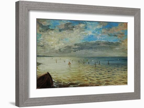 The Sea Seen from Dieppe, Ca-Eugene Delacroix-Framed Giclee Print