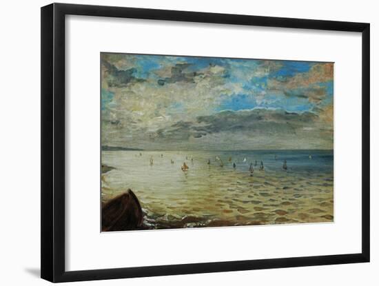 The Sea Seen from Dieppe, Ca-Eugene Delacroix-Framed Giclee Print