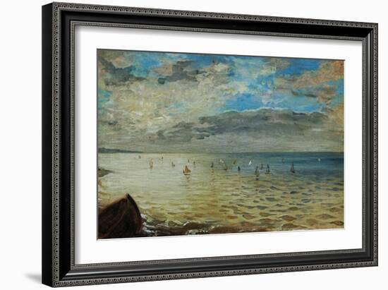 The Sea Seen from Dieppe, Ca-Eugene Delacroix-Framed Giclee Print